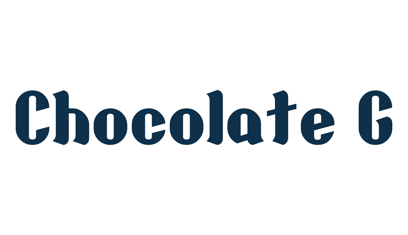 Chocolate G, gothic modern font preview
