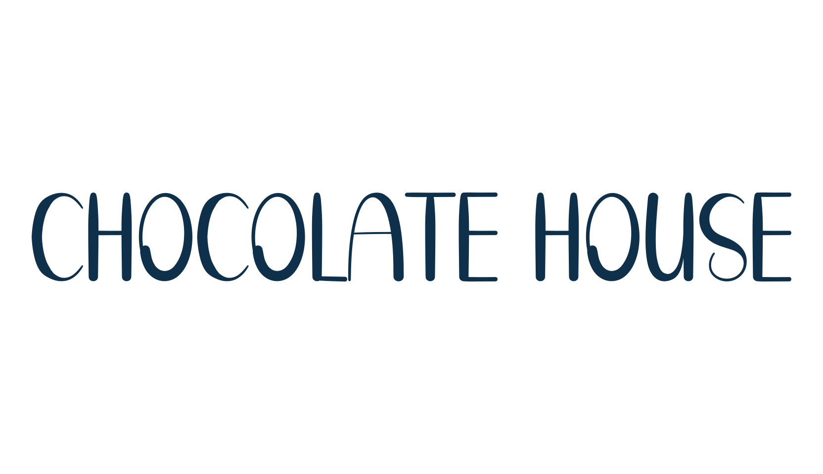 Chocolate House, fancy decorative font preview