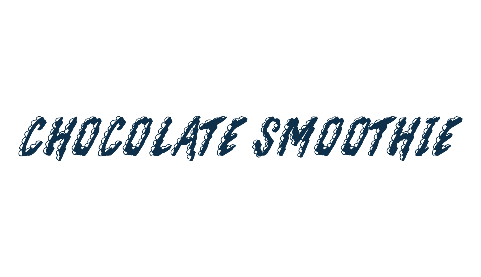 Chocolate Smoothie, fancy decorative font preview