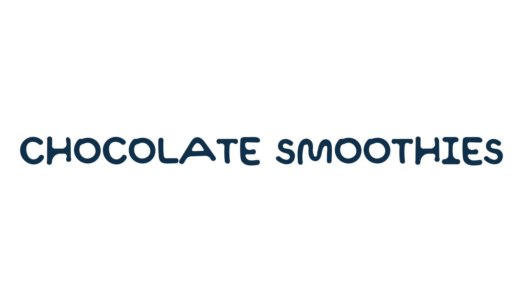 Chocolate Smoothies, fancy cartoon decorative font preview