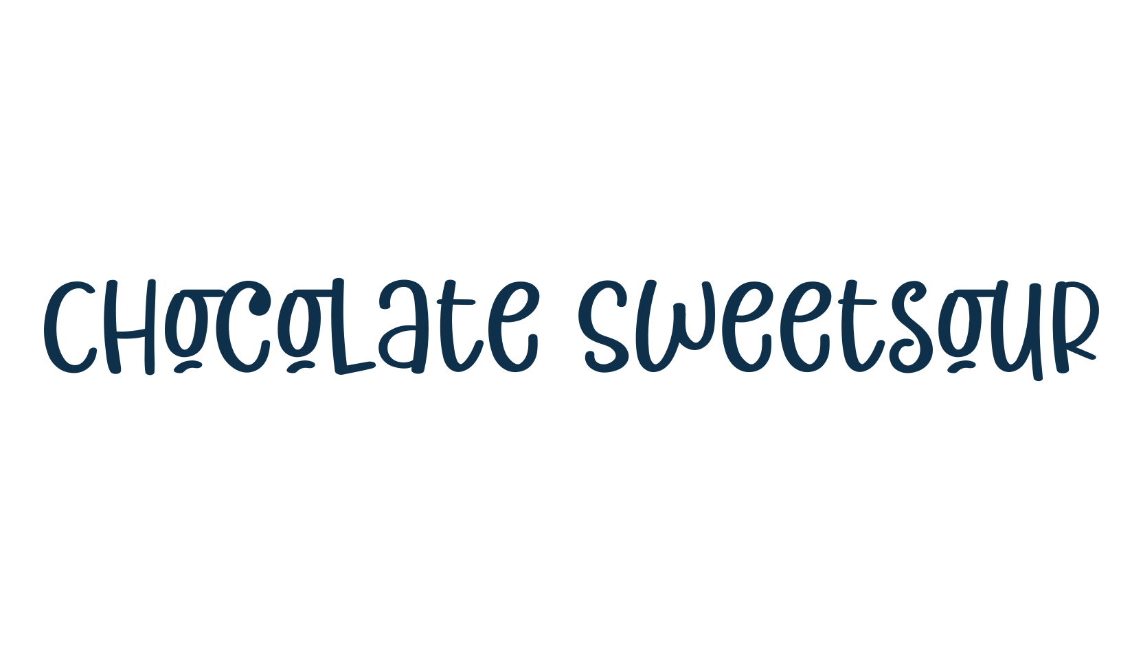Chocolate Sweetsour, fancy decorative font preview
