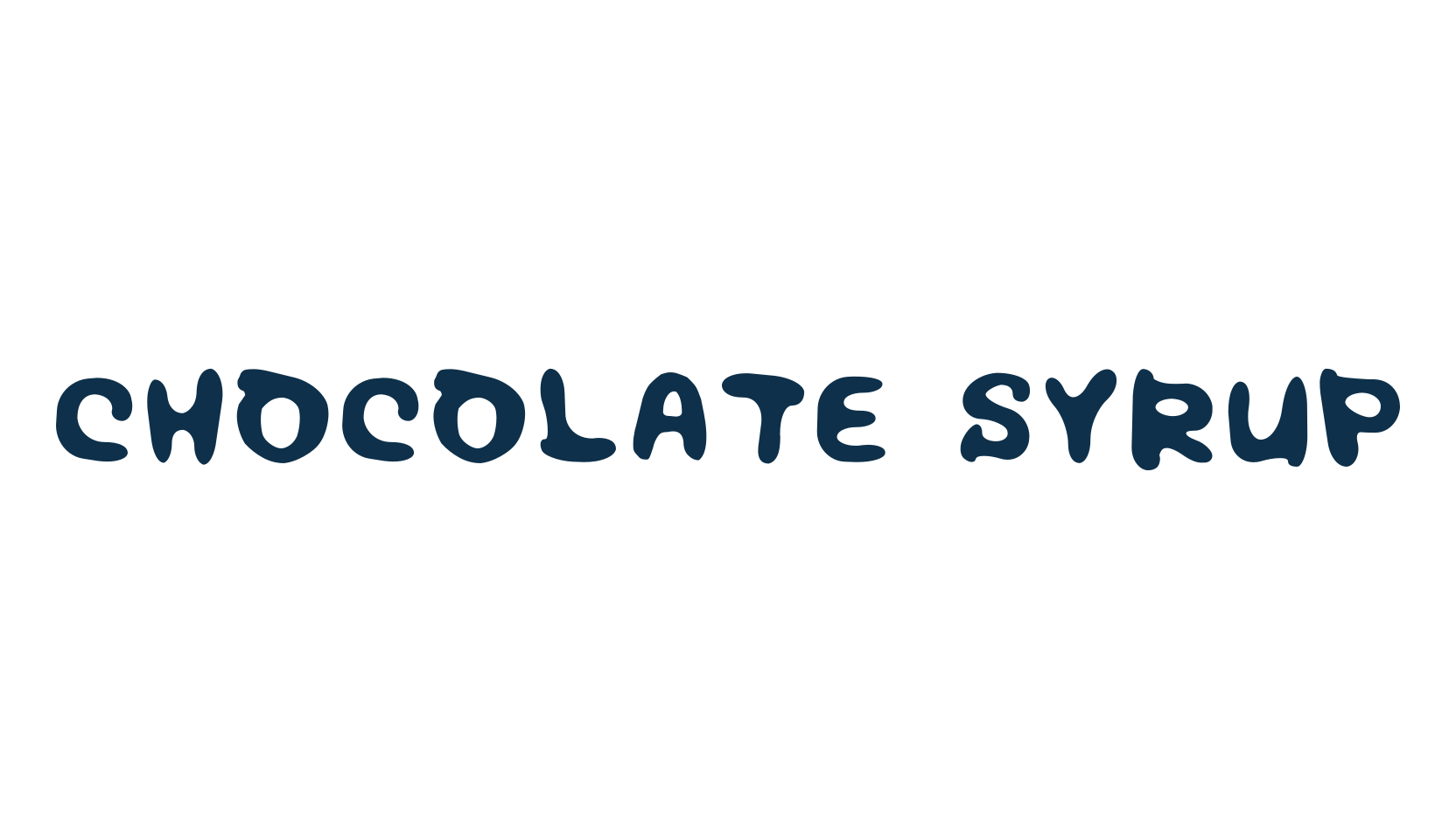 Chocolate Syrup, cartoon font preview