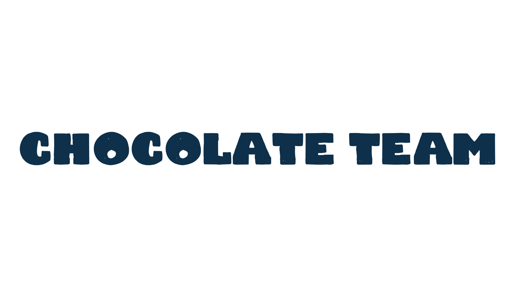 Chocolate Team, fancy cartoon decorative font preview