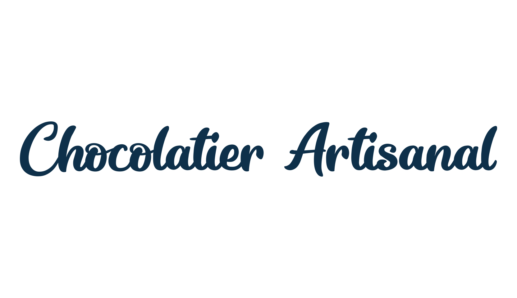 Chocolatier Artisanal, various font preview