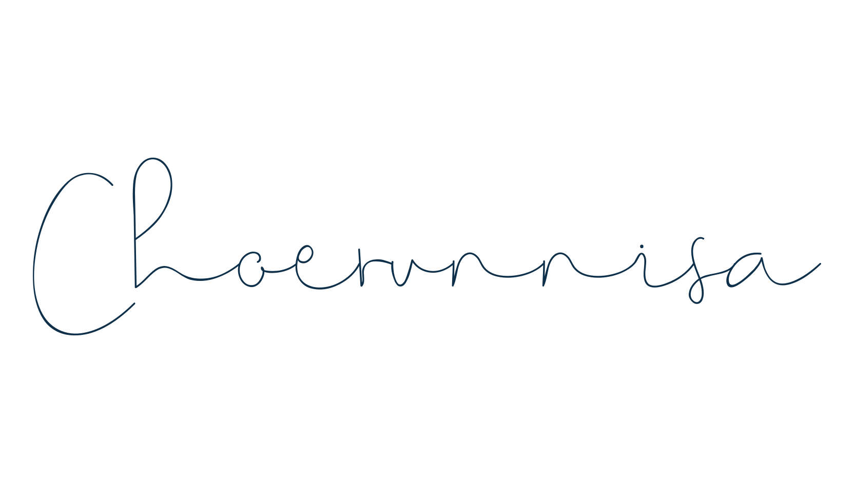 Choerunnisa, script handwritten fancy decorative calligraphy font preview