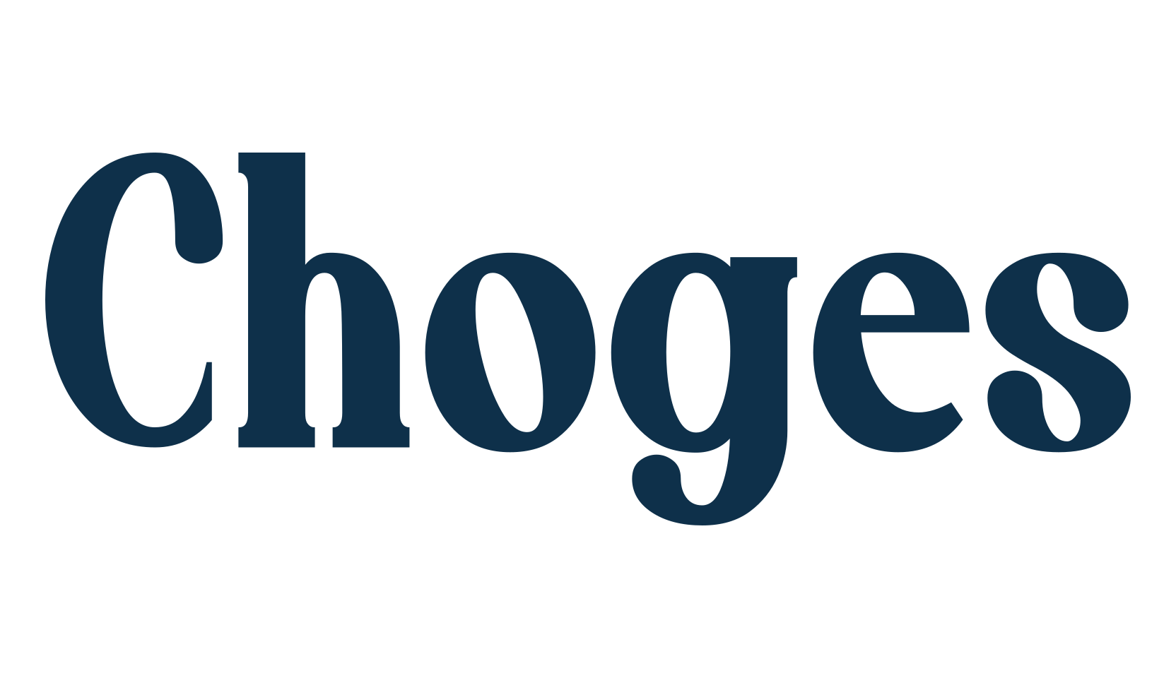 Choges, serif font preview