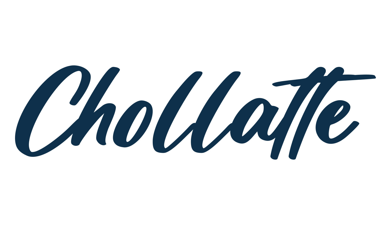 Chollatte, brush font preview