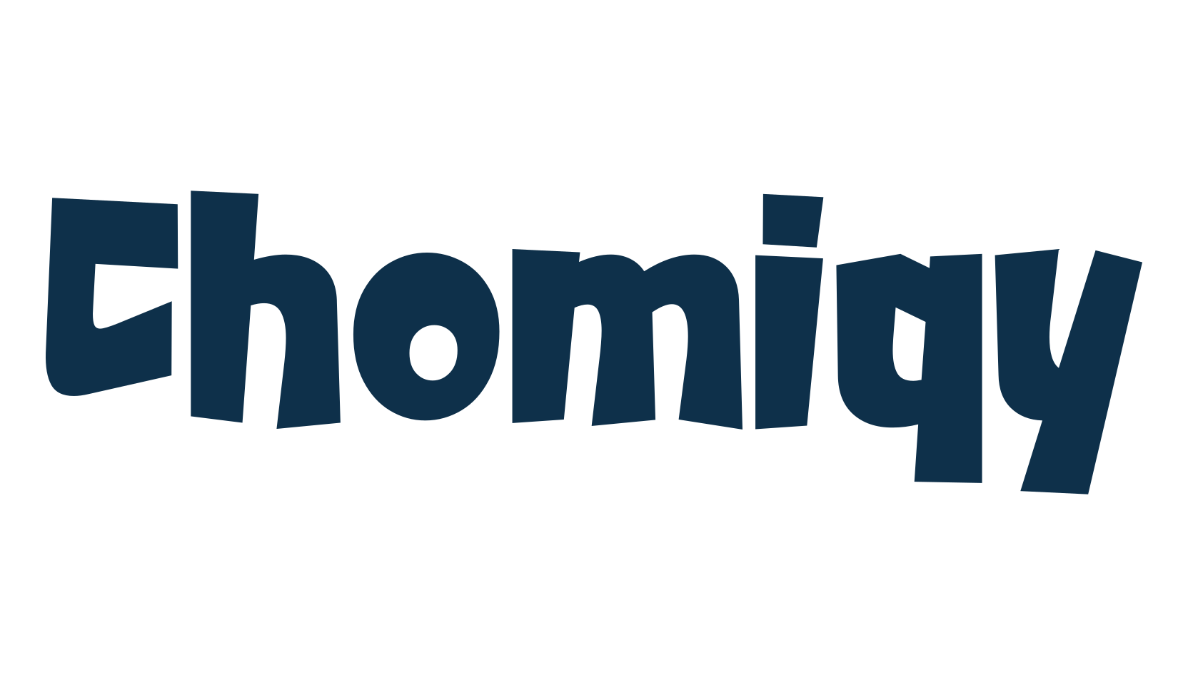 Chomiqy, cartoon font preview