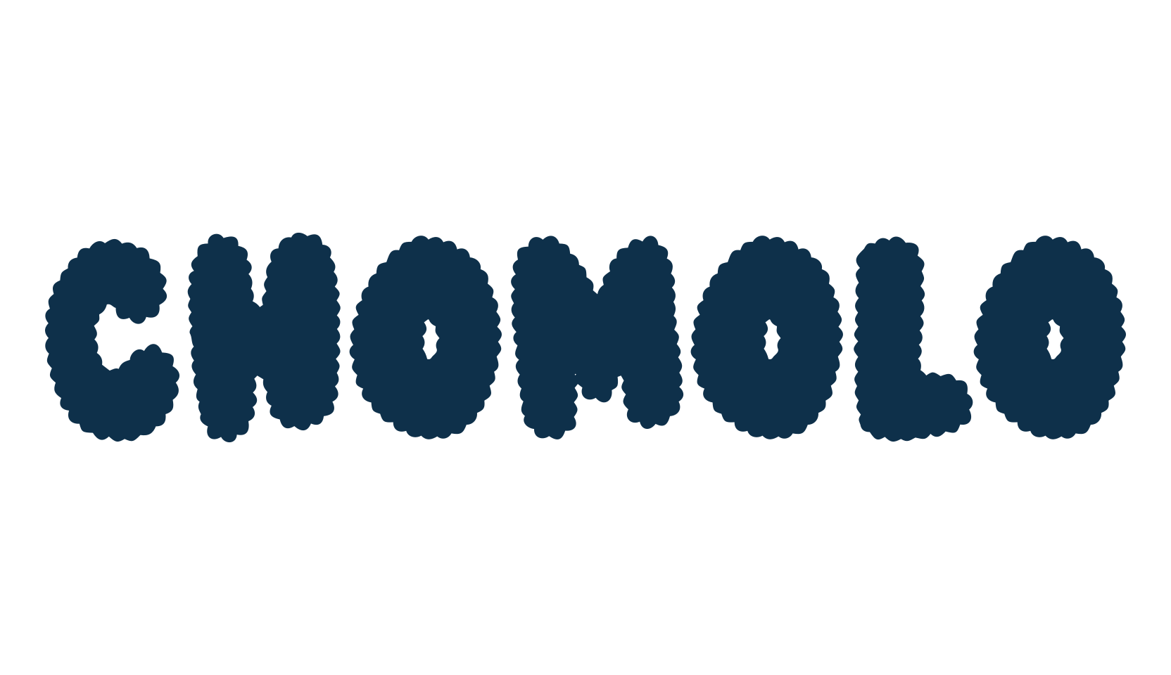 Chomolo, fancy cartoon decorative font preview
