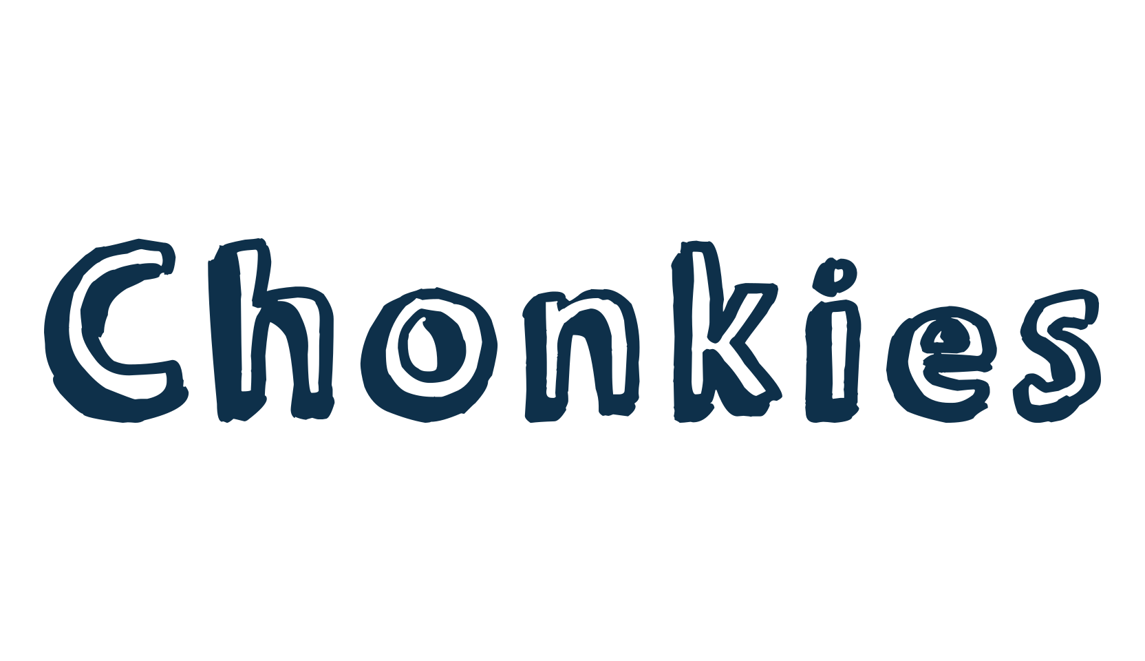 Chonkies, fancy cartoon decorative font preview