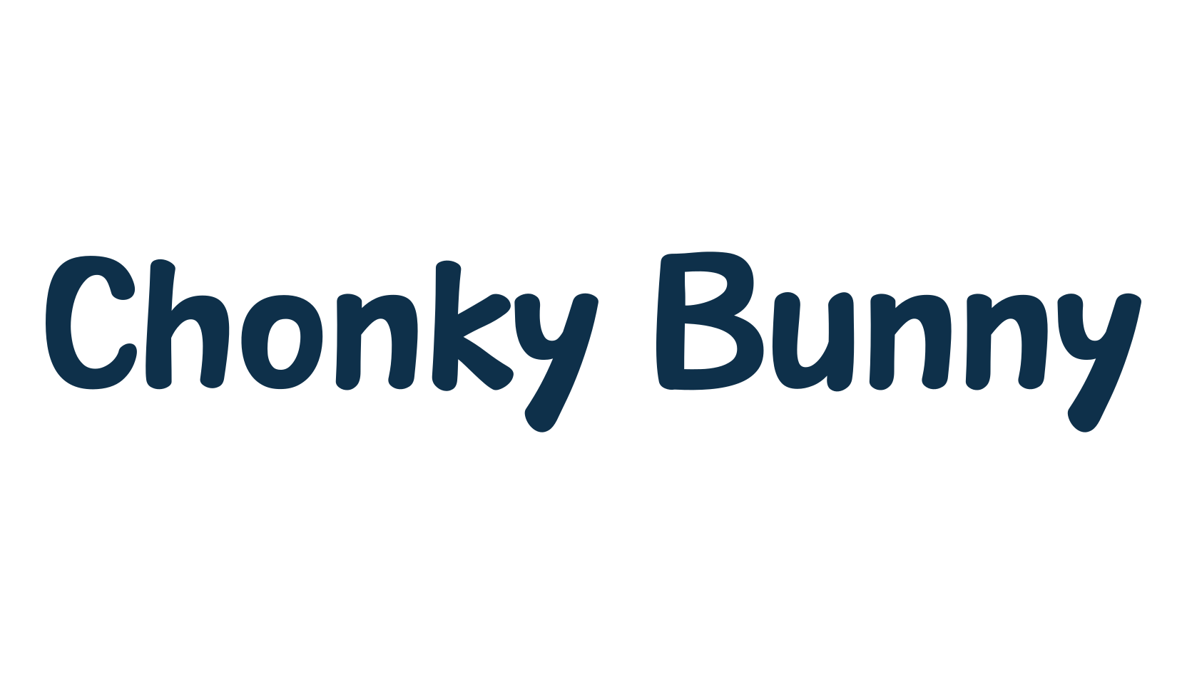 Chonky Bunny, fancy cartoon decorative comic font preview