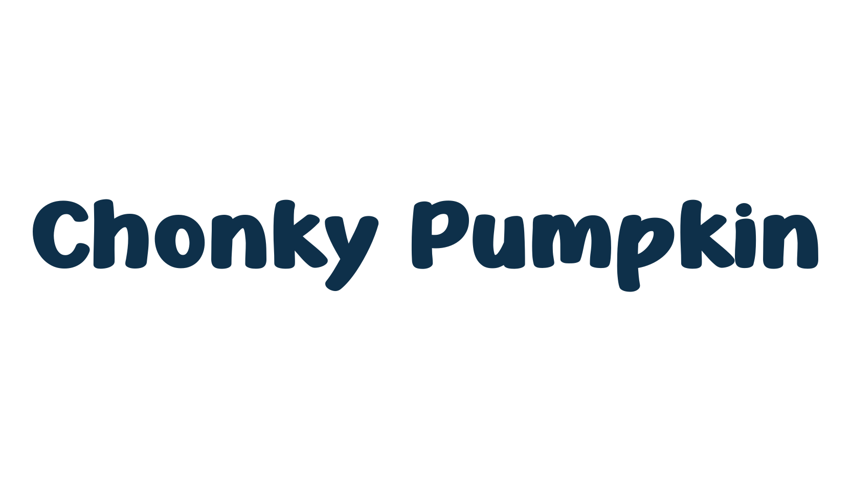 Chonky Pumpkin, fancy cartoon decorative font preview