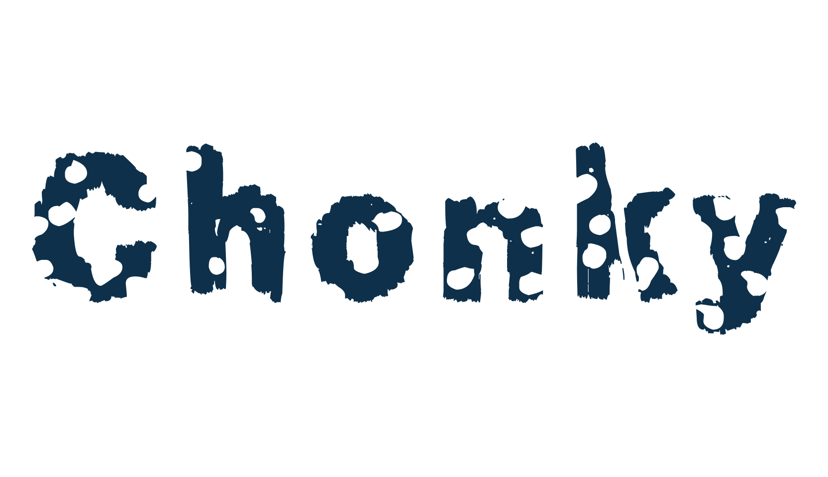 Chonky, fancy various decorative font preview