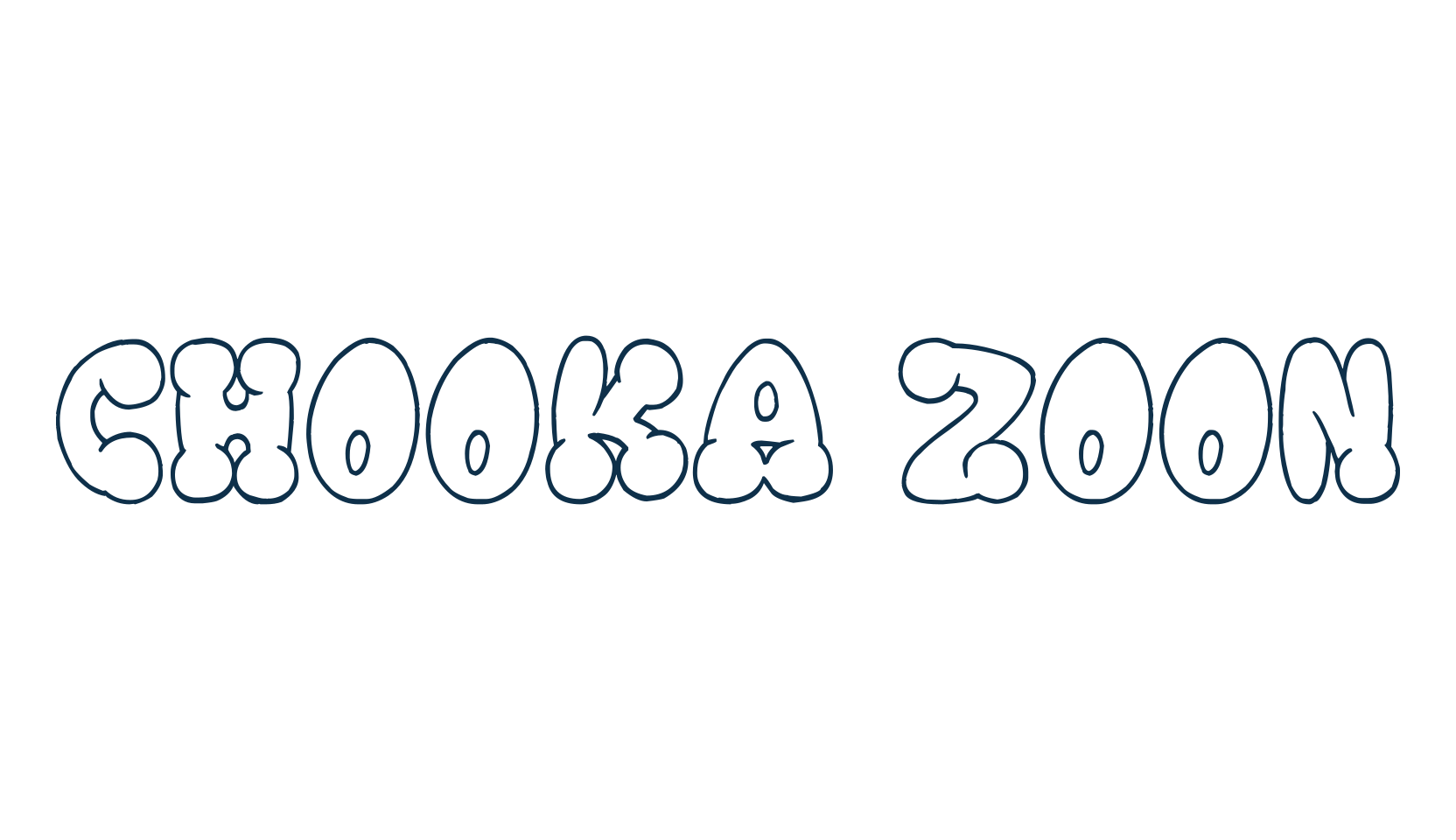 Chooka Zoon, fancy cartoon decorative font preview
