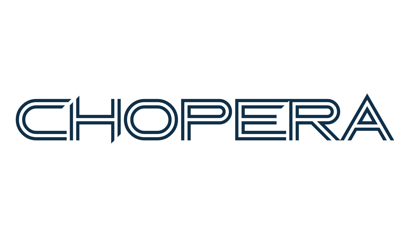 Chopera, sci-fi font preview