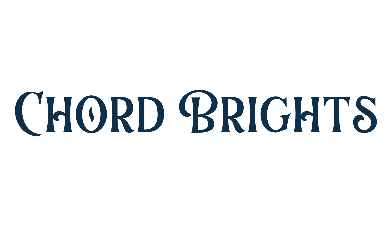 Chord Brights, retro font preview