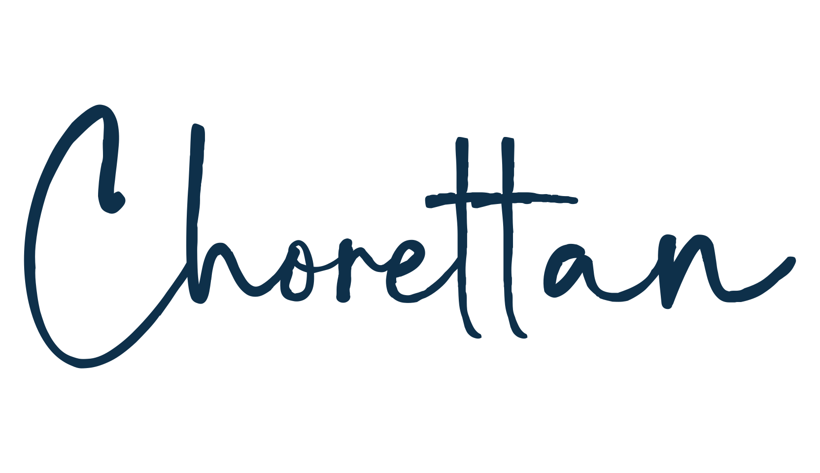 Chorettan, handwriting font preview