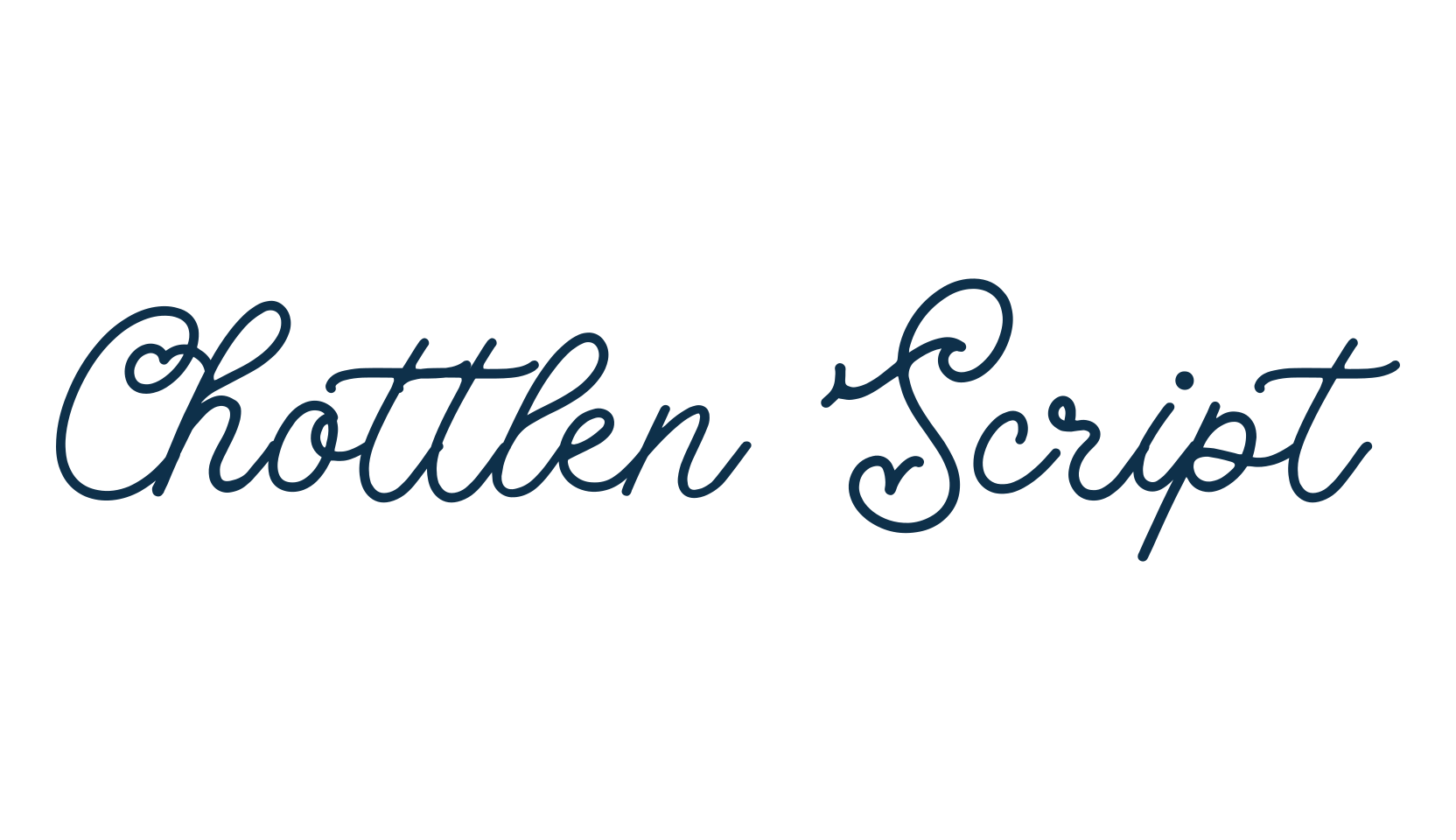 Chottlen Script, display market font preview