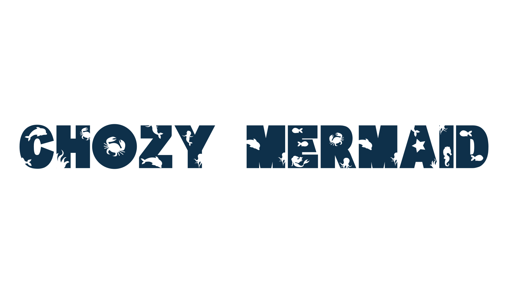 Chozy Mermaid, fancy decorative font preview