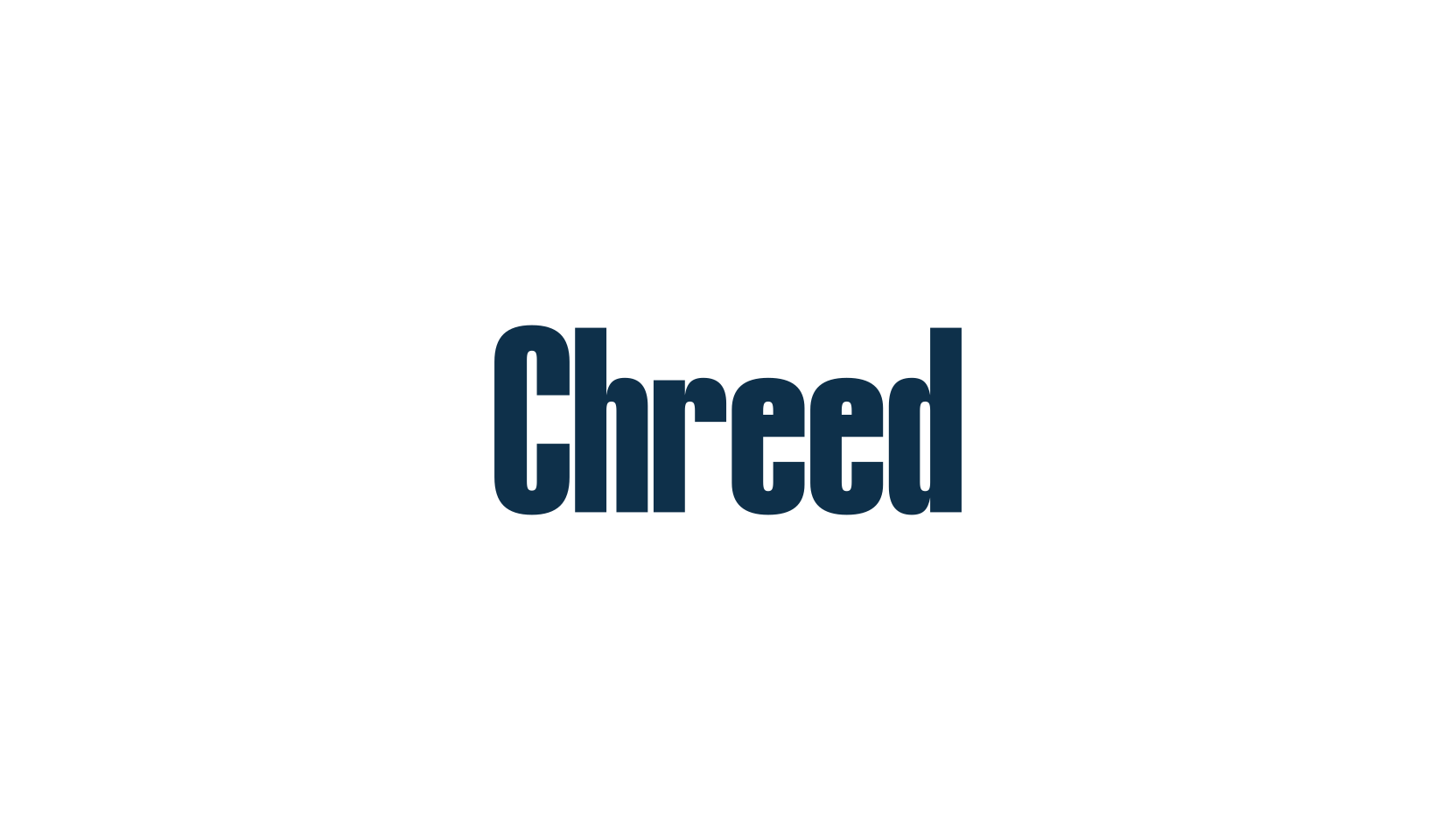 Chreed, basic sans serif font preview