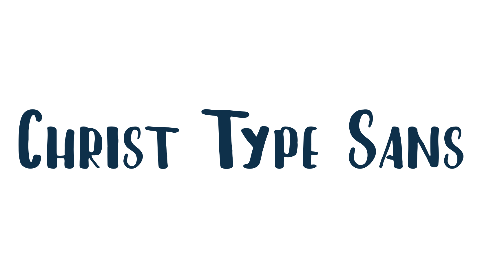 Christ Type Sans, fancy various decorative font preview