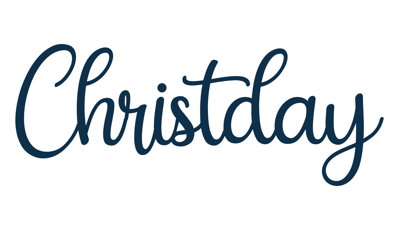 Christday, display market font preview