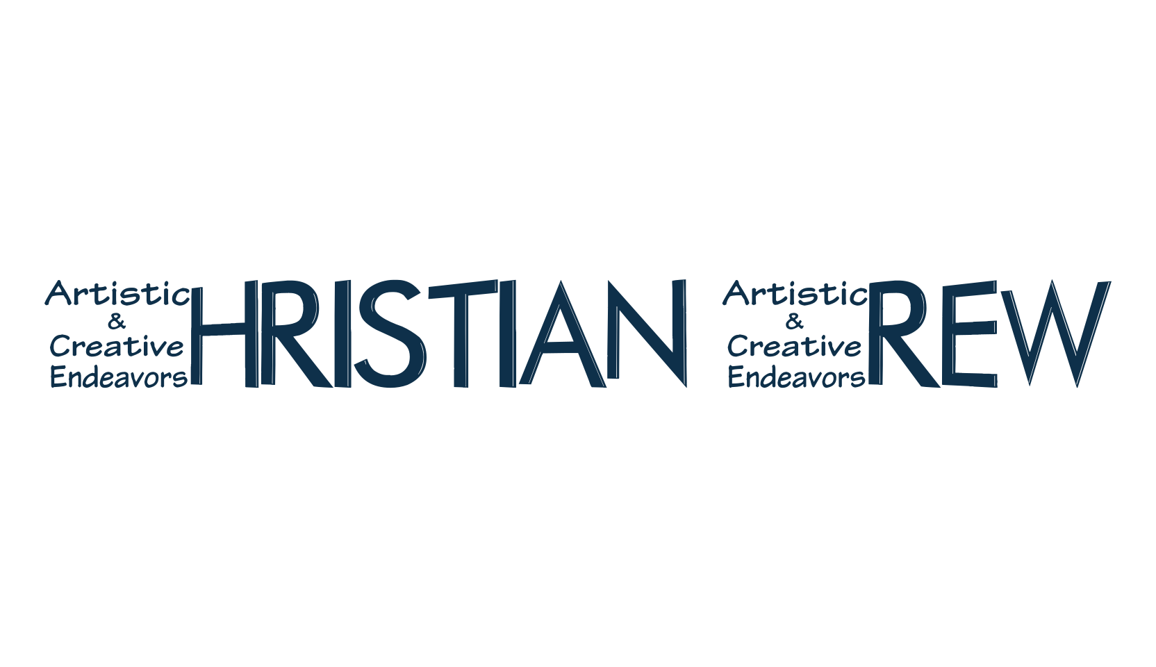 Christian Crew, fancy decorative font preview