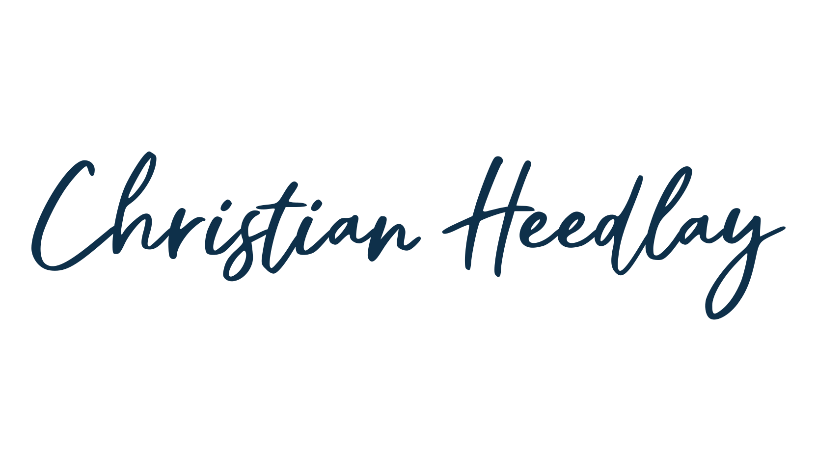 Christian Heedlay, handwriting font preview