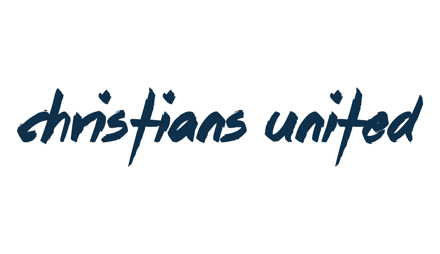 Christians United, script brush fancy decorative calligraphy font preview