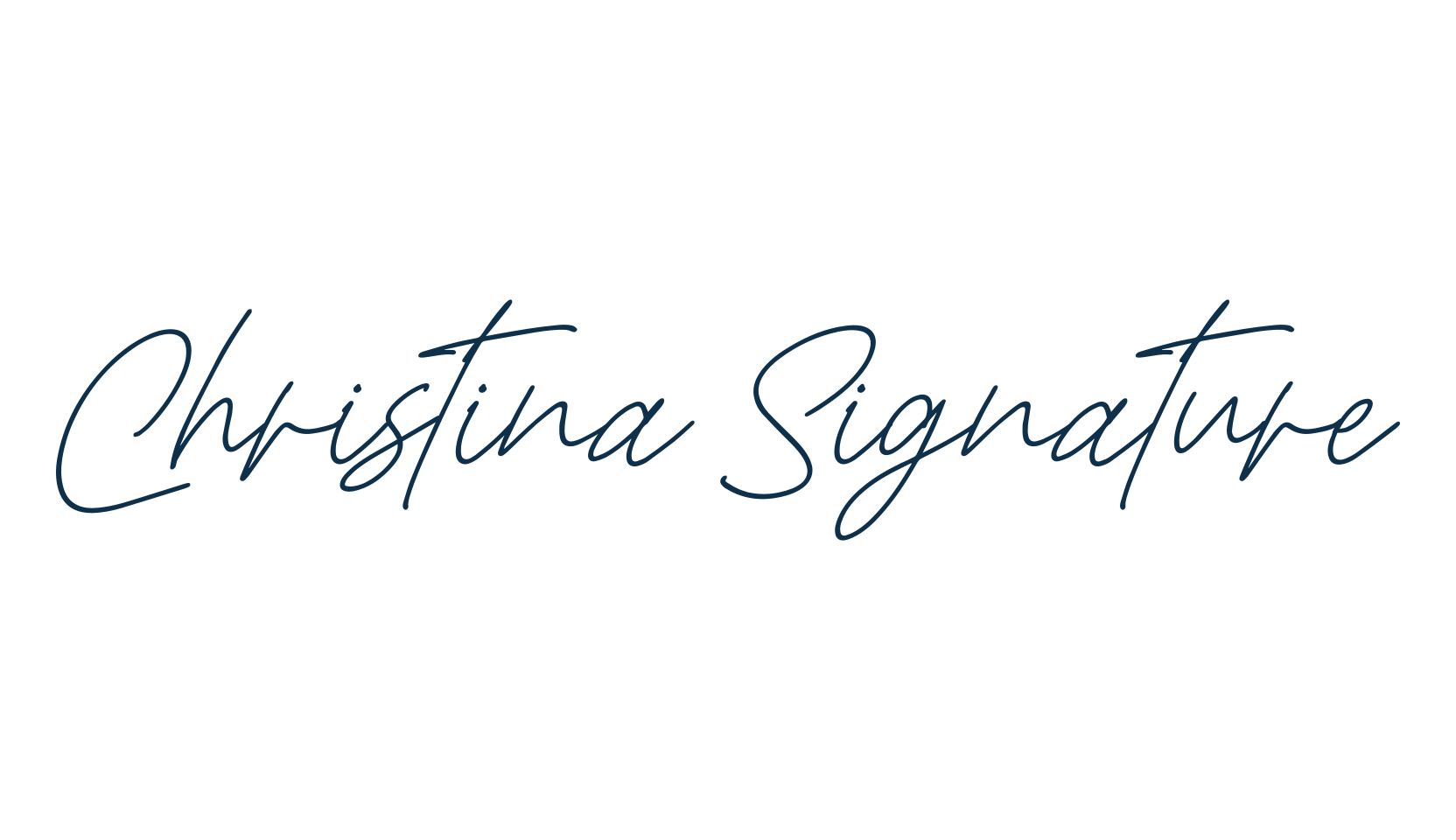 Christina Signature, handwriting font preview