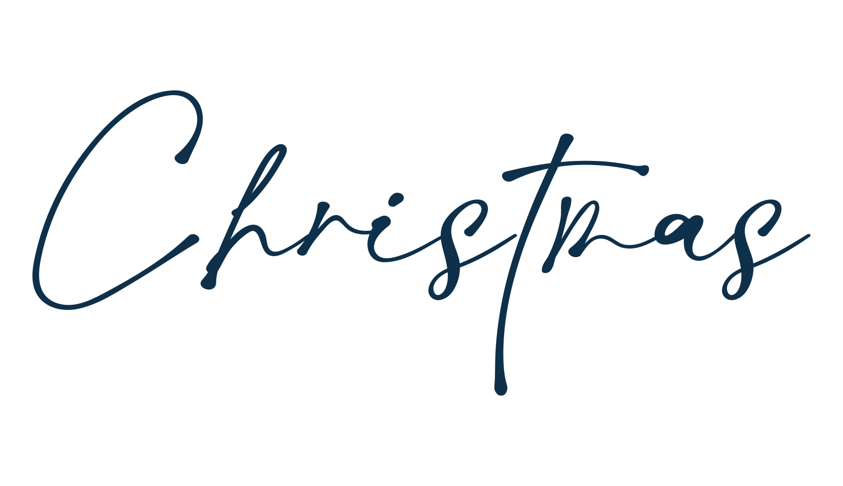 Christmas, script handwritten fancy decorative calligraphy font preview