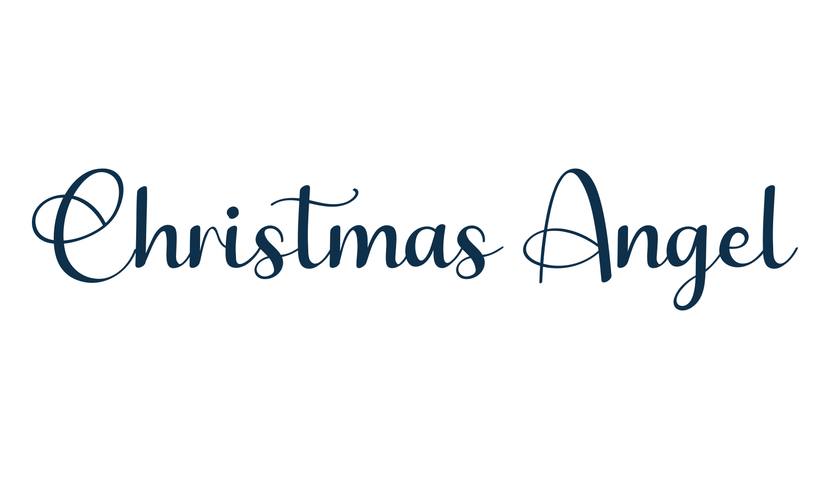 Christmas Angel, script calligraphy fancy decorative font preview