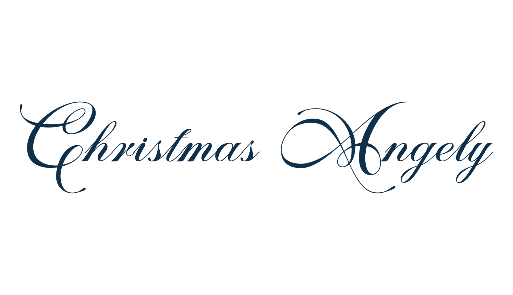 Christmas Angely, script calligraphy fancy decorative font preview