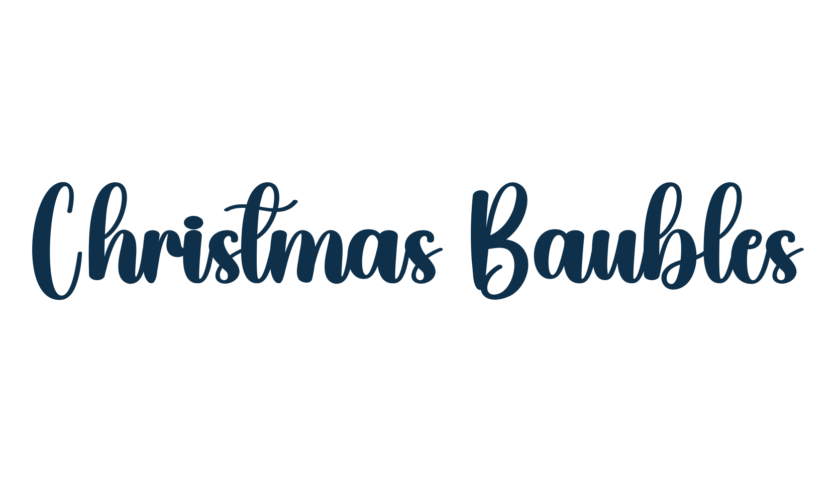 Christmas Baubles, fancy decorative font preview