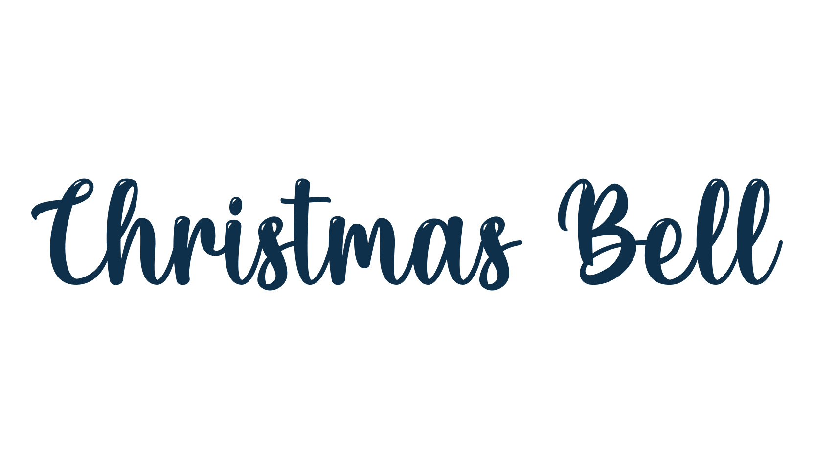 Christmas Bell (christmas-bell), fancy decorative font preview