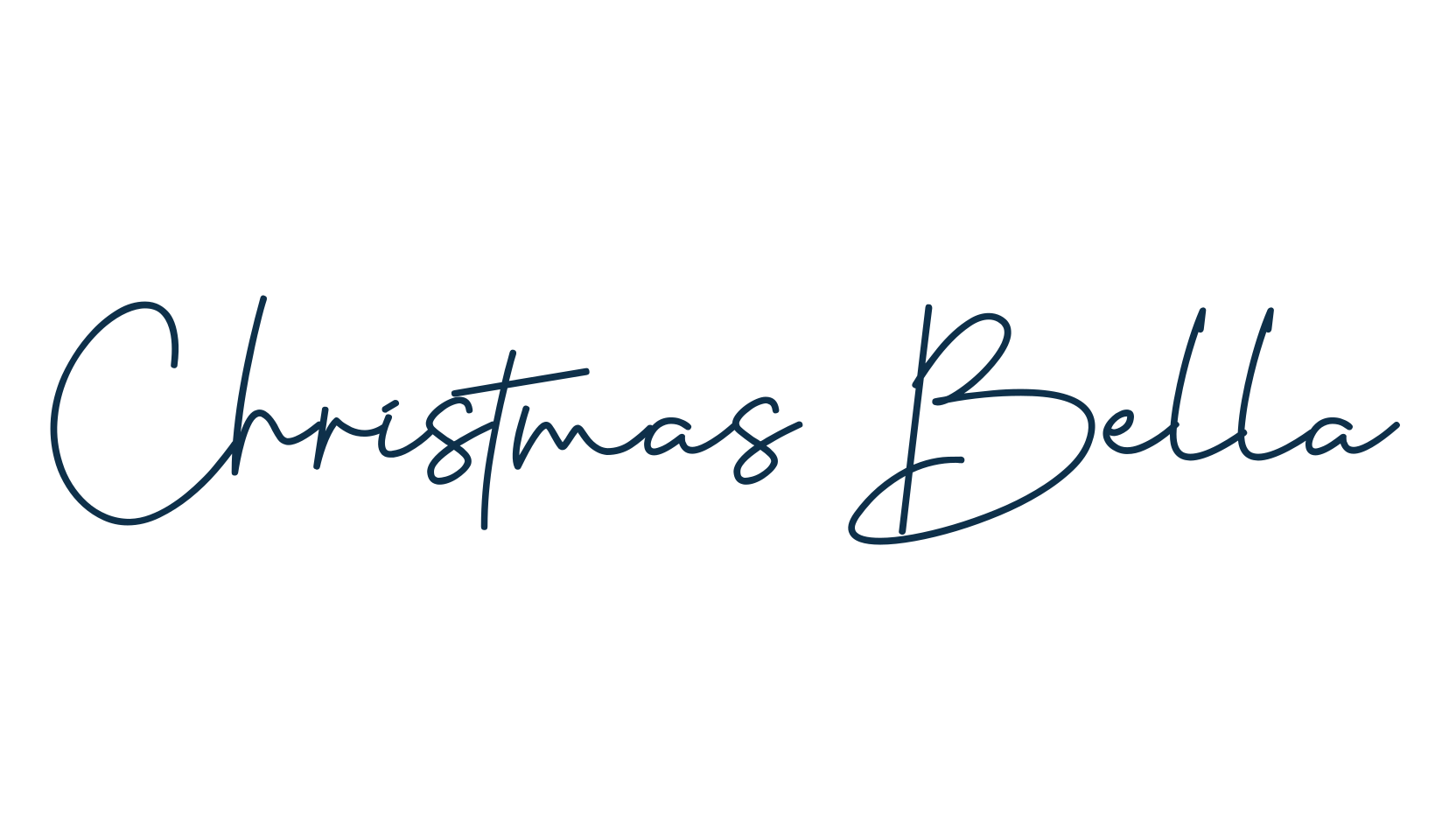 Christmas Bella, script handwritten fancy decorative calligraphy font preview