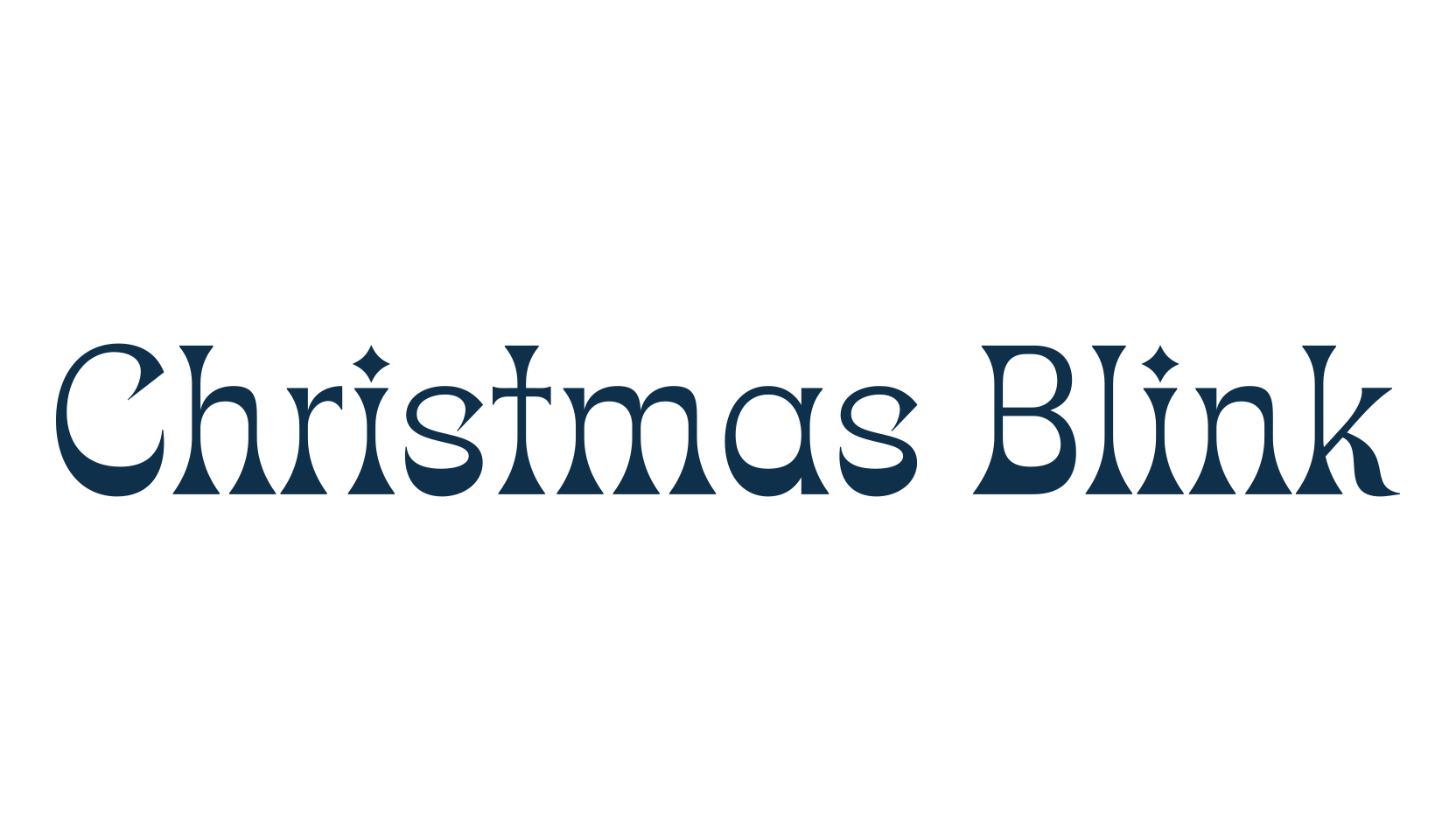 Christmas Blink, display market font preview