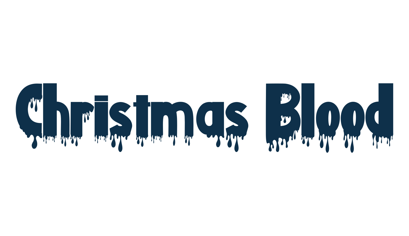 Christmas Blood, fancy decorative font preview