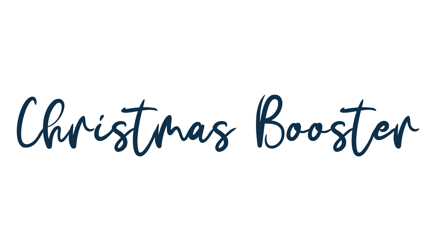 Christmas Booster, script handwritten fancy decorative calligraphy font preview