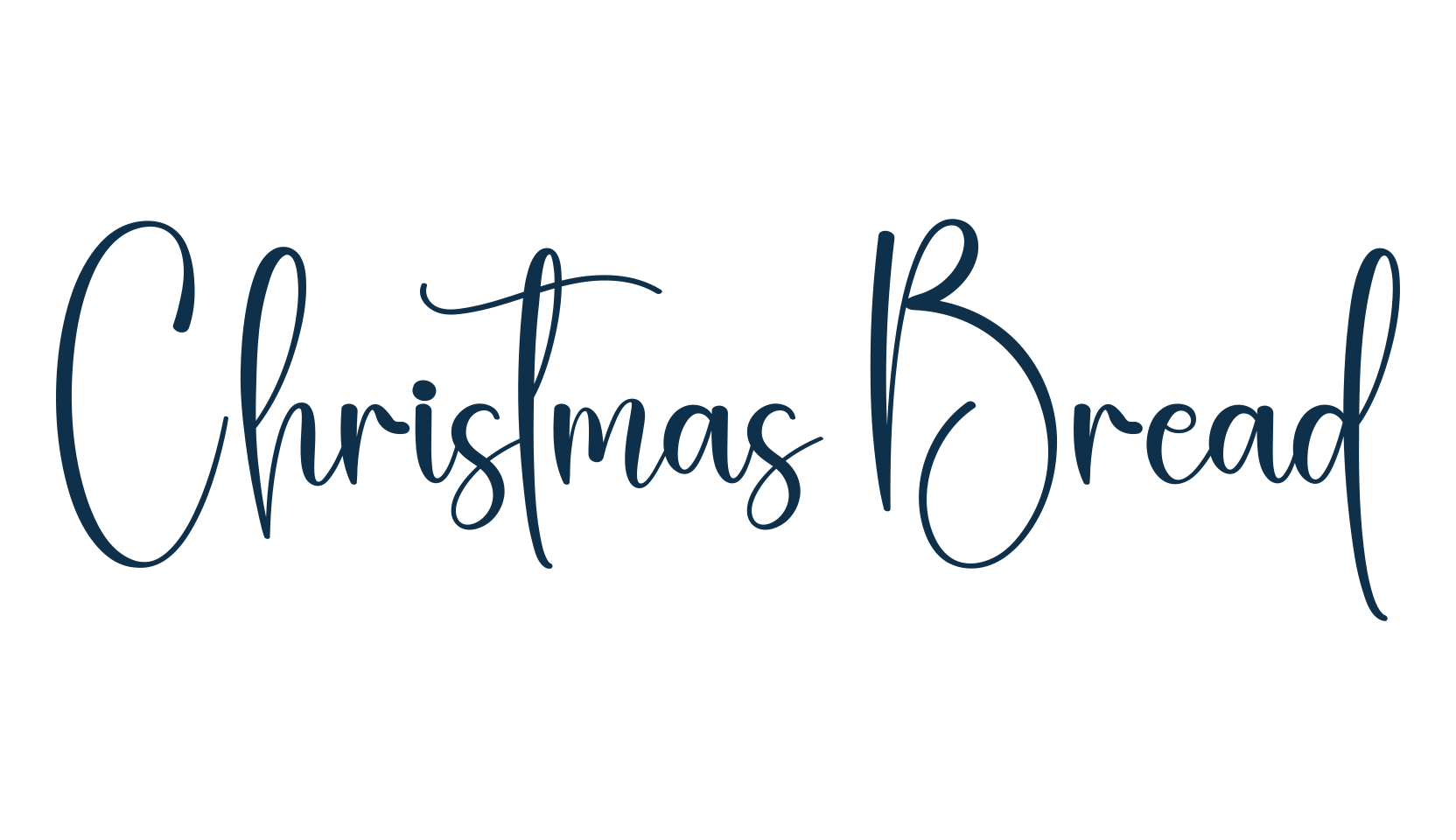 Christmas Bread, script handwritten fancy decorative calligraphy font preview