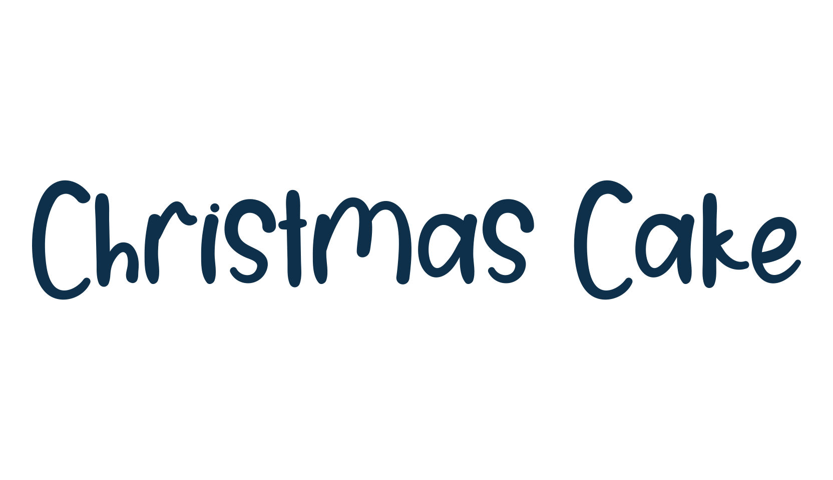 Christmas Cake, script handwritten fancy decorative calligraphy font preview