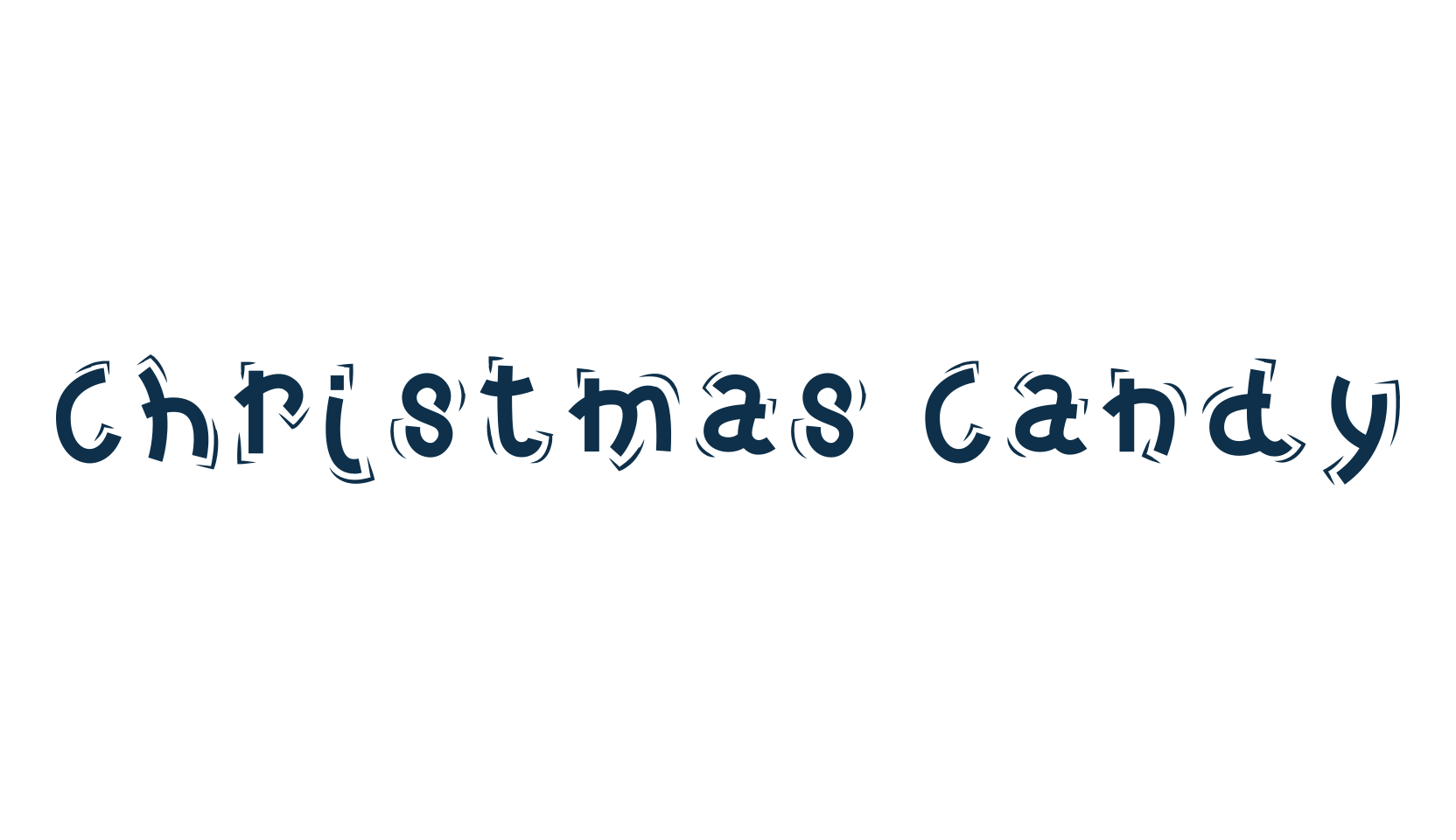 Christmas Candy (christmas-candy), fancy decorative font preview