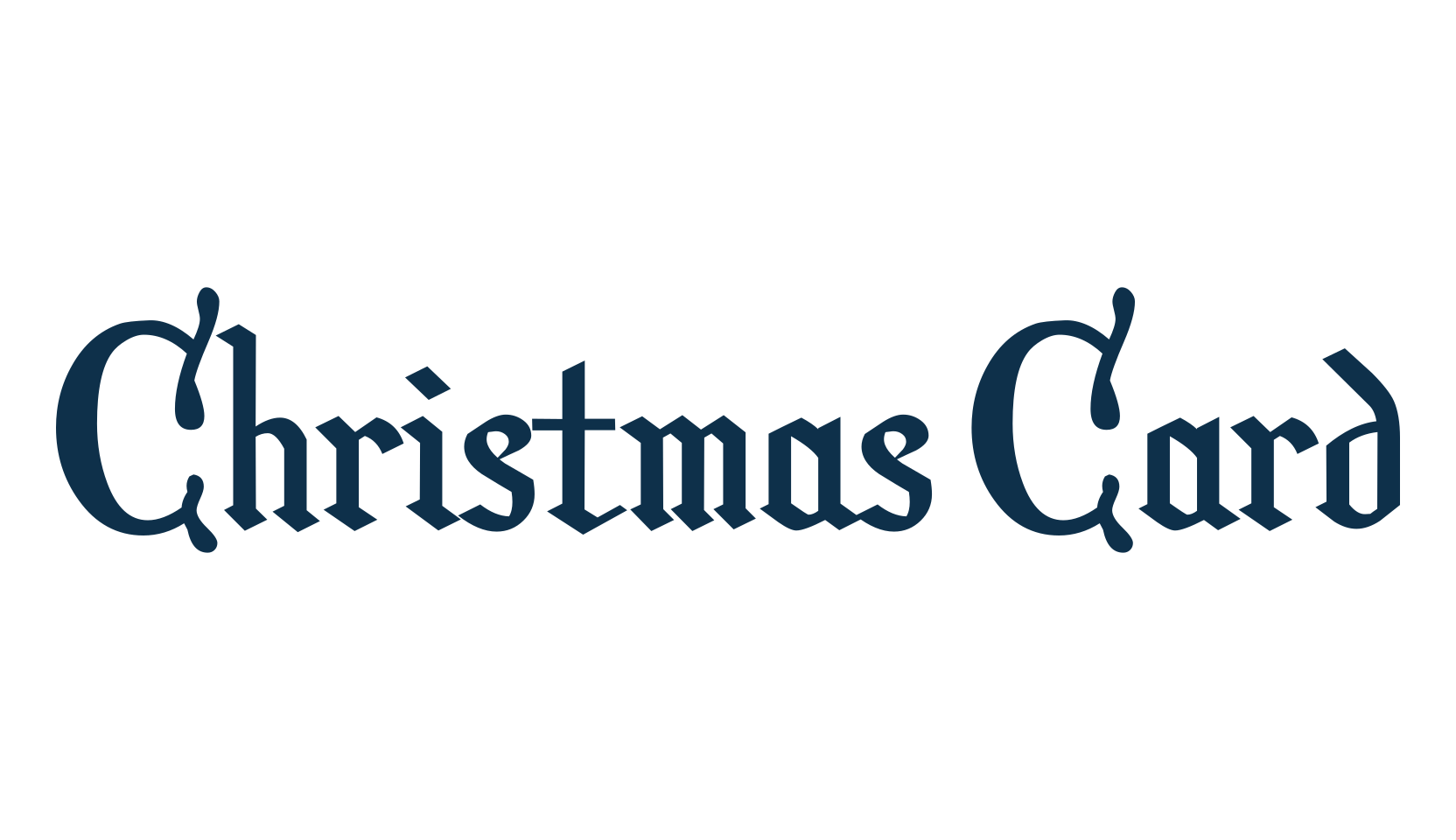 Christmas Card, display market font preview