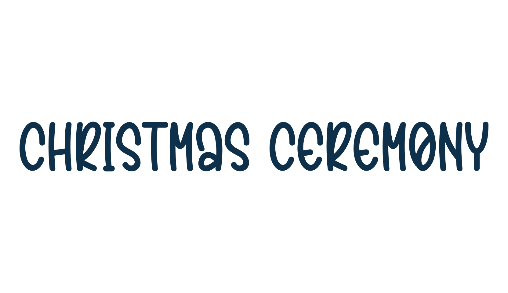 Christmas Ceremony, fancy various decorative script calligraphy font preview