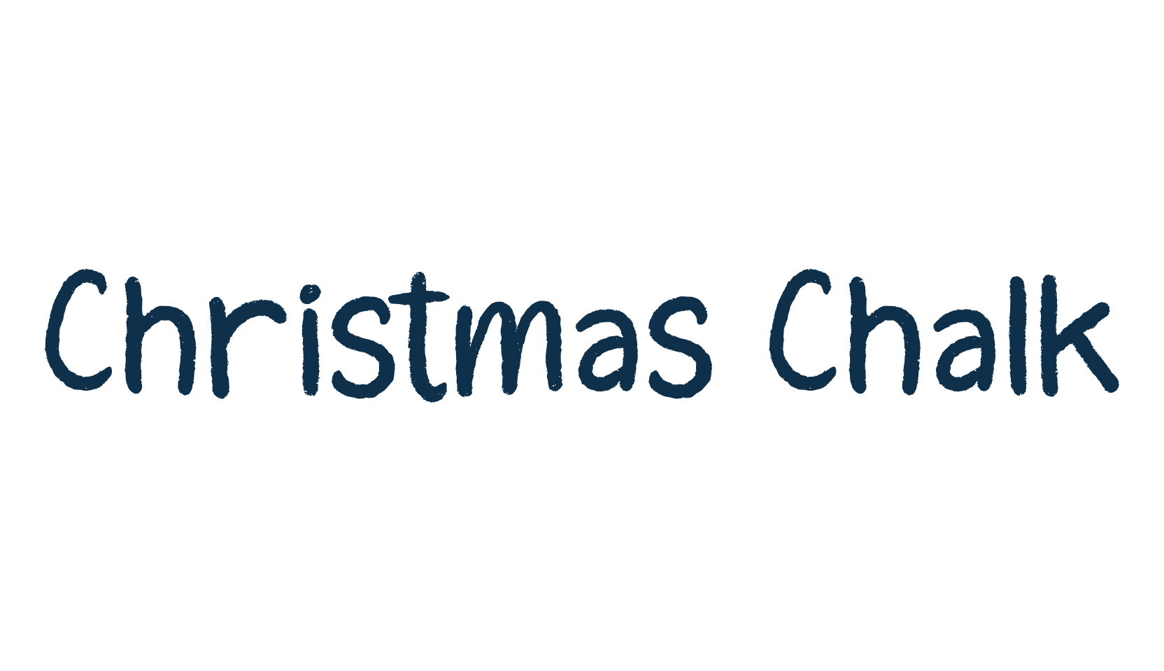 Christmas Chalk, fancy decorative font preview