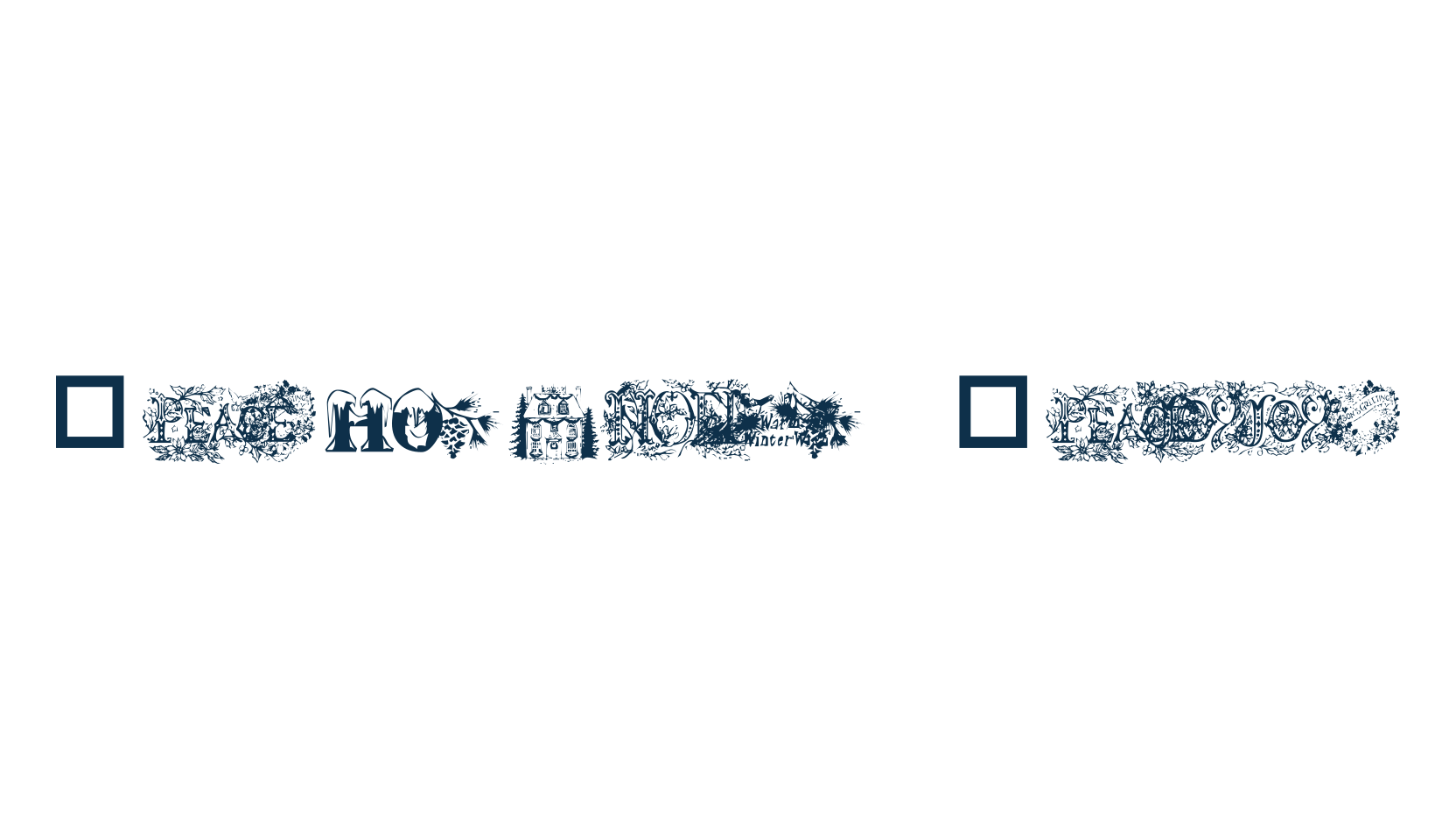 Christmas Cheer (christmas-cheer), fancy decorative font preview