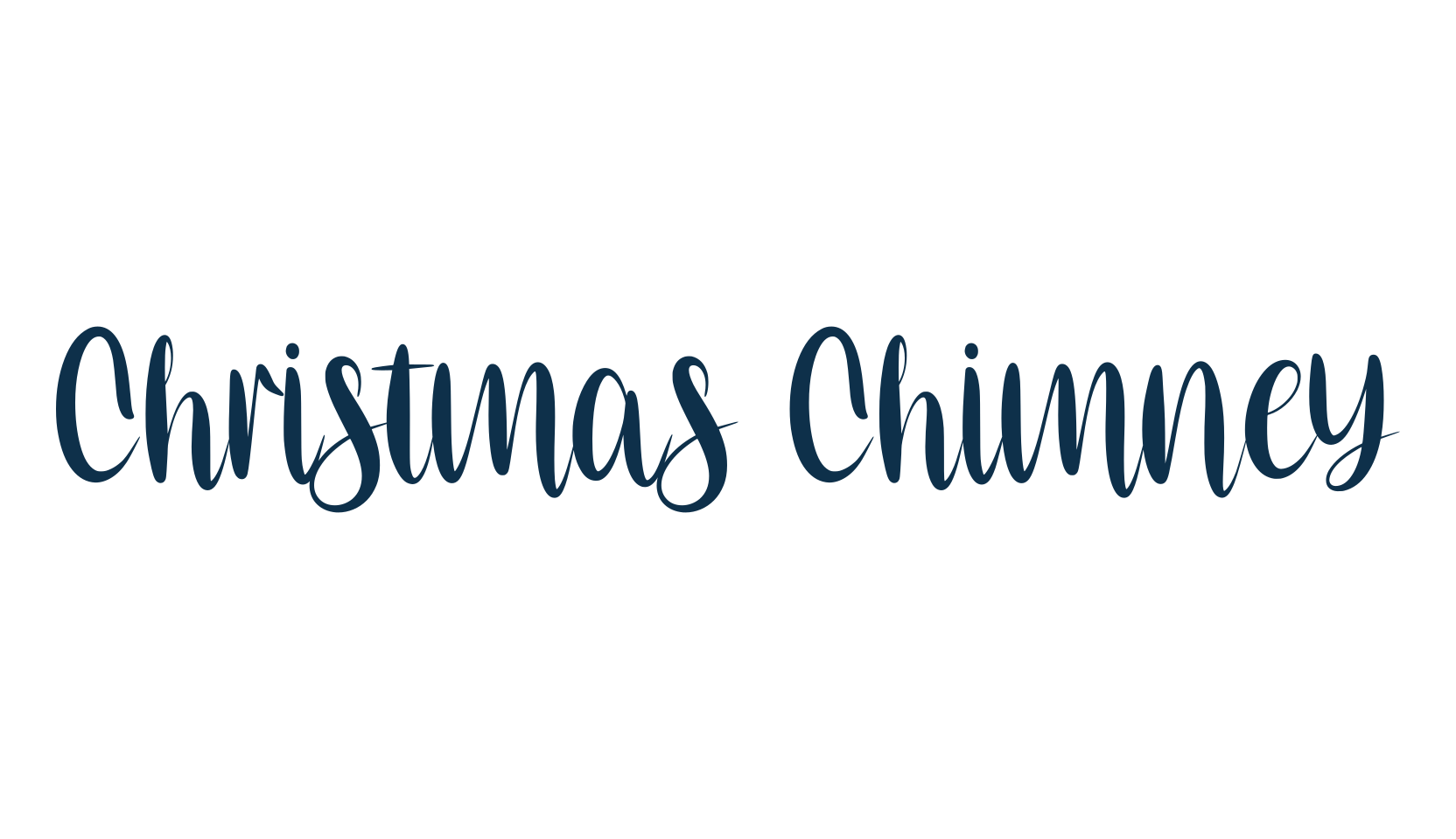 Christmas Chimney, fancy decorative font preview