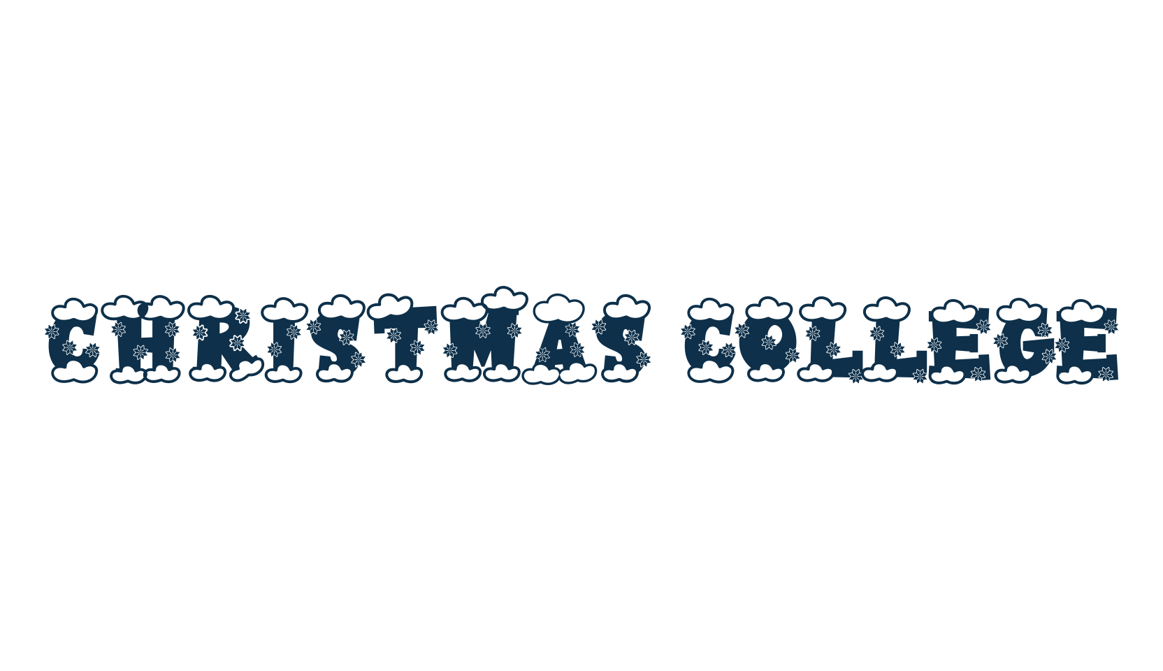 Christmas College, fancy decorative font preview