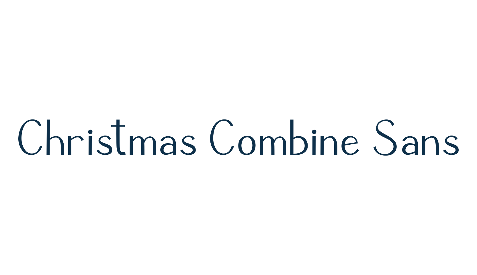 Christmas Combine Sans, sans serif font preview