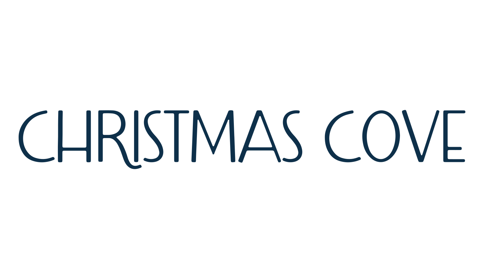 Christmas Cove, fancy various decorative font preview